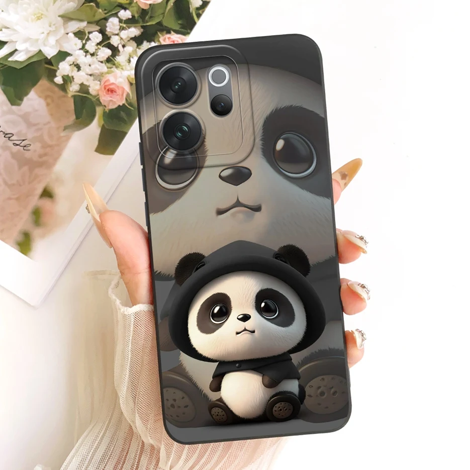 Cute Dog and Panda Cartoon Soft TPU Phone Case - Enhanced Protection and Style