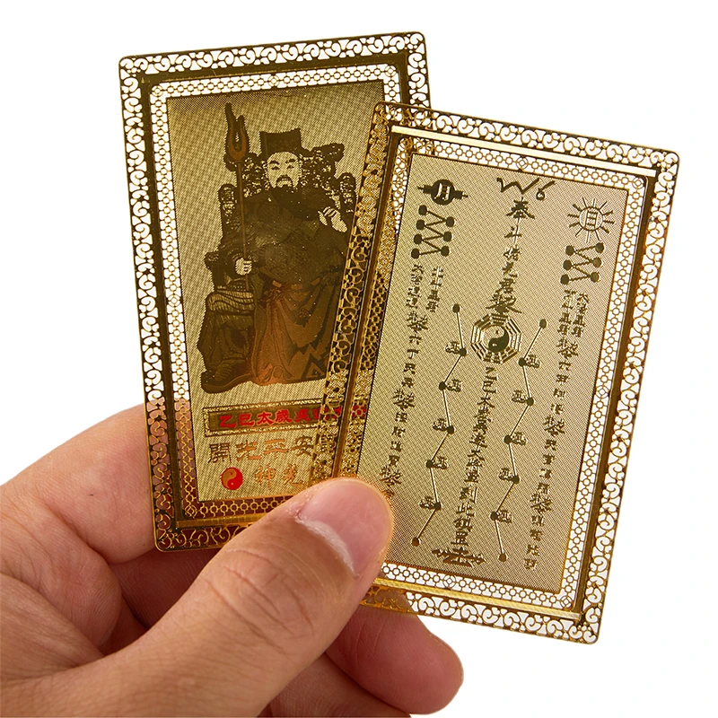 Feng Shui Tai Sui Karte Lila | Amulett Für Harmonie, Reichtum & Glück, 8,5x5,5 Cm, Neujahrsgeschenk