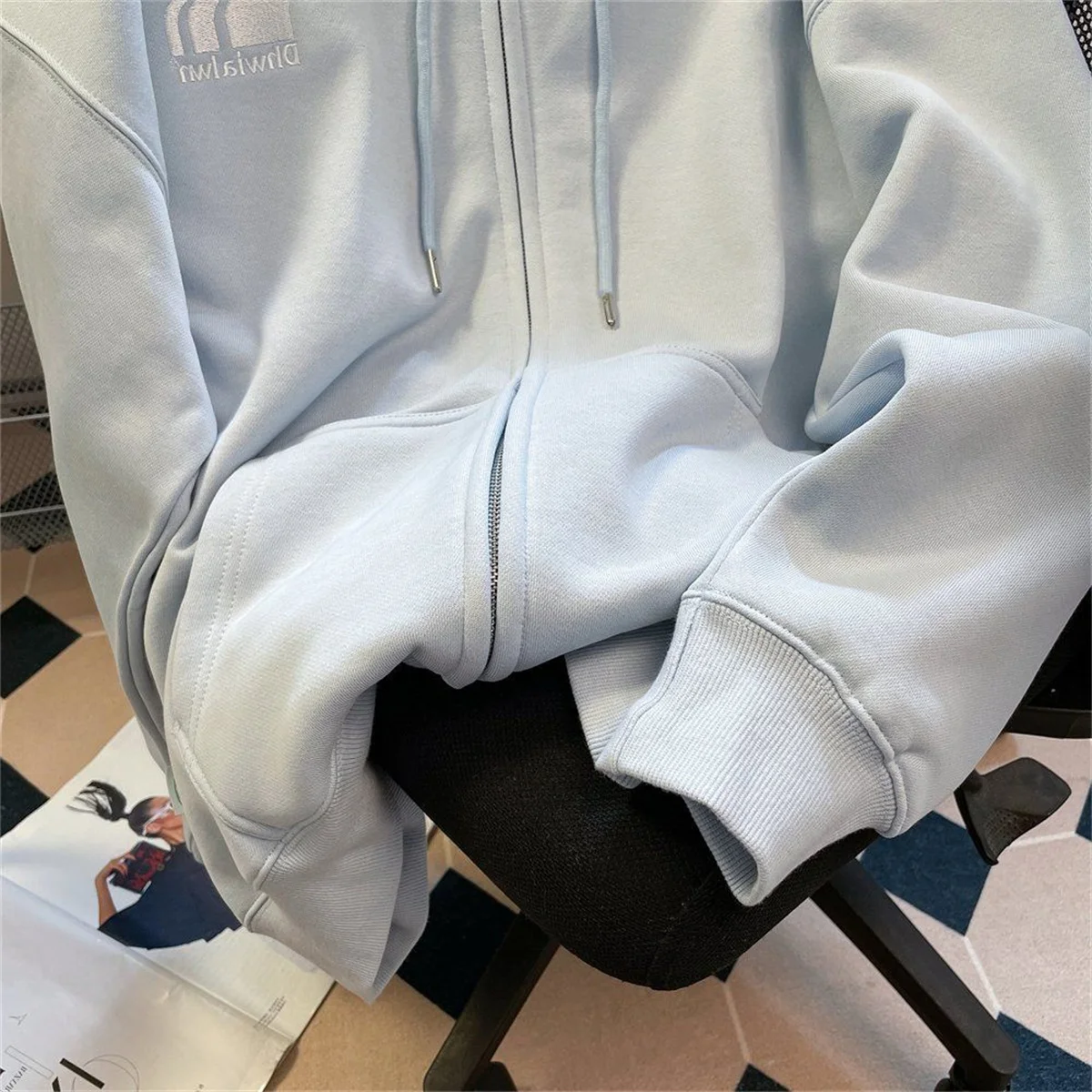 Spring And Autumn Male Vitality Fashion Trends Versatile Simple Lazy Wind Jugendstil 2025 New Male Grid Splicing Zipper Jacket