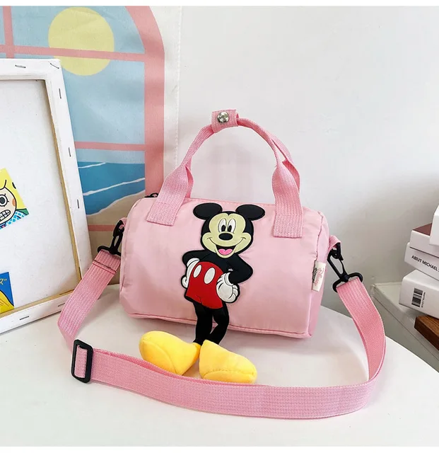New Disney Shoulder Bags Cartoons Mickey Mouse Casual Canvas Women Shopping Bag Cute Anime Fashion Handbag Messenger Bag Gifts 21