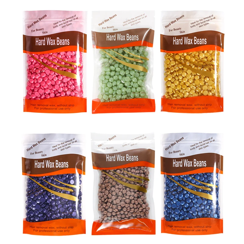 500g/400g/50g Hard Wax Beans for Hair Removal Body European Brazilian Pearl for Wax Warmer Waxing Beans for Wax Heater Machine