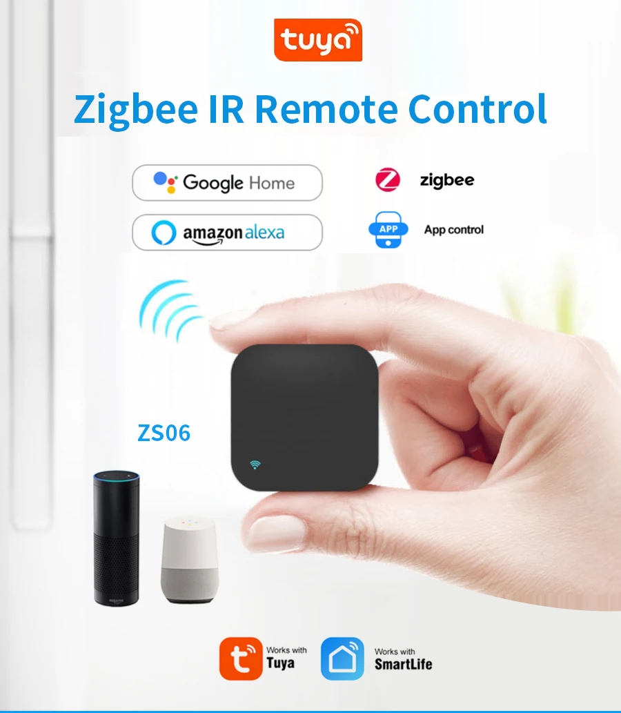 Controle remoto inteligente Zigbee IR Universal Infravermelho Tuya