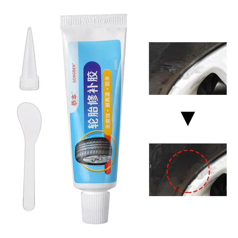 

Tire Repair Glue Super-Glue Adhesive For Sidewall Puncture 30ml Rubber Strong Adhesive Glue For Sidewall Patch Rubber Tube DIY