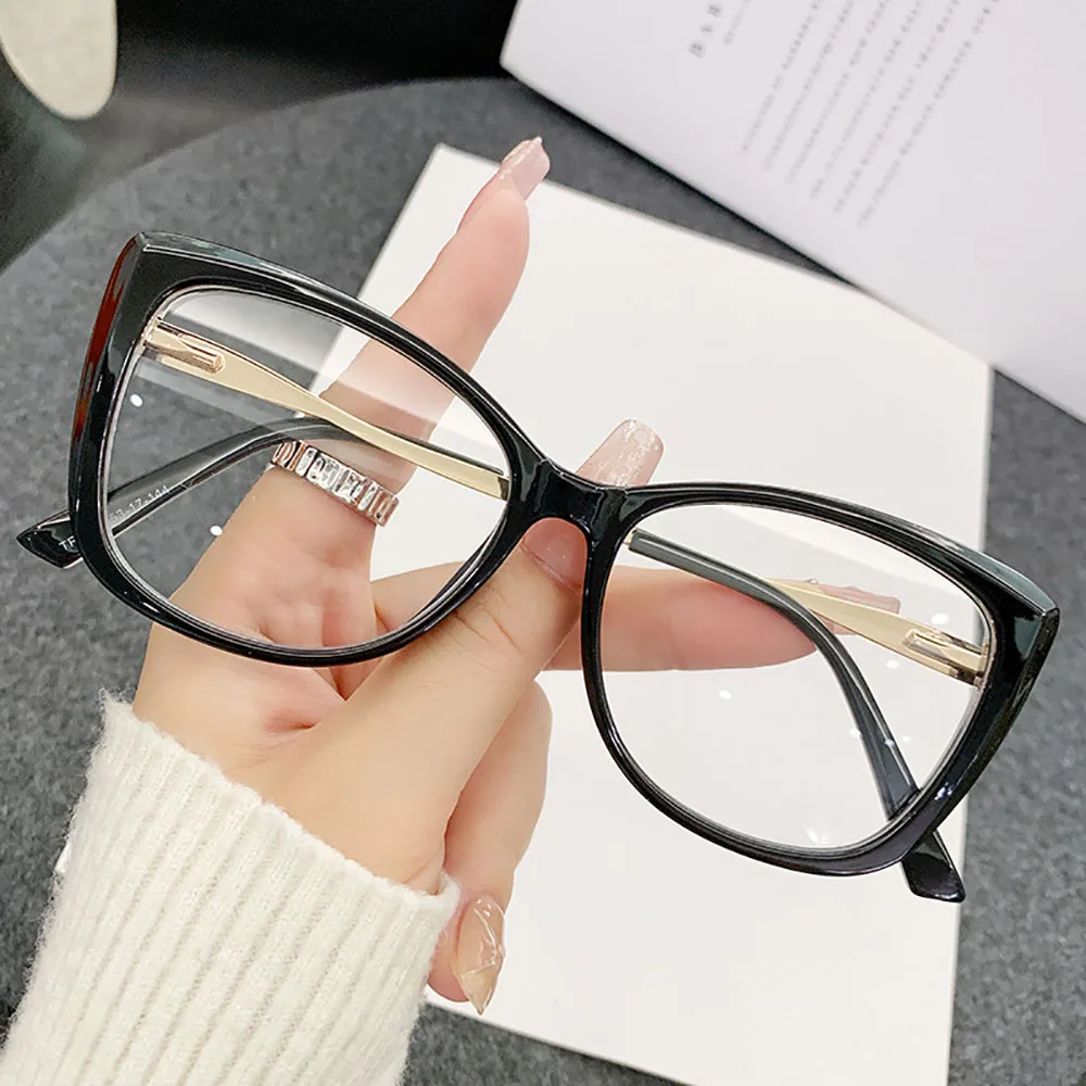 Fashion Eyewear  Tr90 Metal Glasses Frame Anti Blue Light Eyewear Fashion Blue Light Blocking Glasses For Fishing Driving