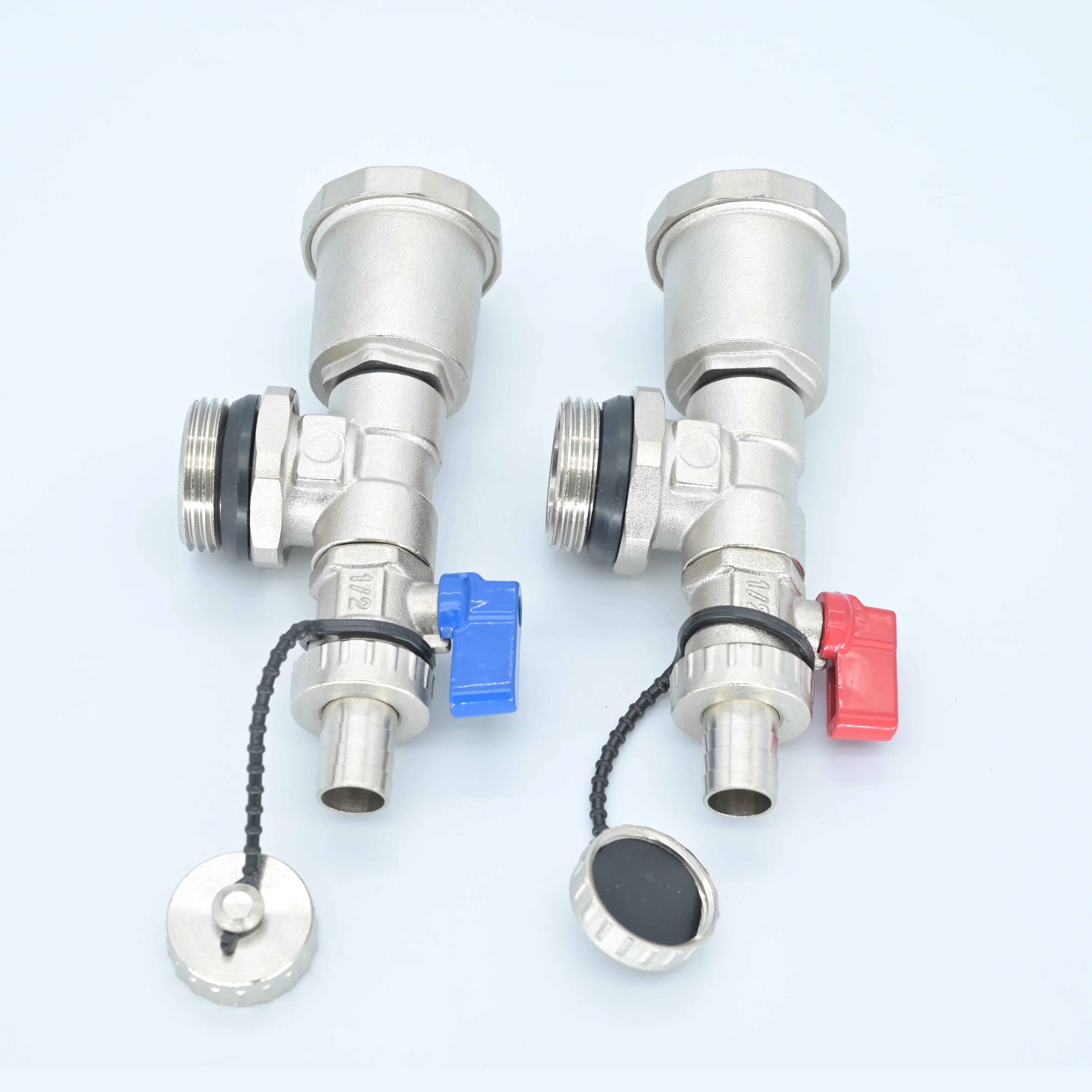 One Set/ DN25 Brass End Part with Air Vent Valve,Drain Valve