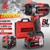 Brushless 2800N.M Electric Impact Wrench 2800W 1/2 Inch Cordless Torque Wrench Screwdriver Power Tool For Makita 18V Battery 1