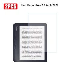 Premium Tempered Glass Screen Protector Set - 2 Pack, Clear, 6 - 7 inch Devices (Kobo libra2 7inch)