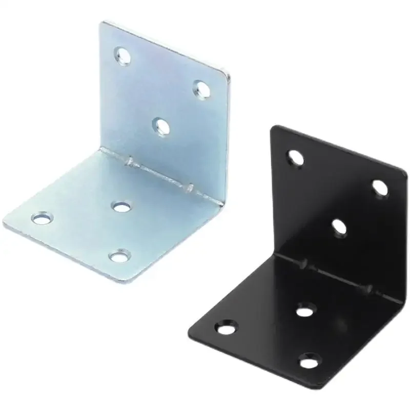 Description Picture 3 of item1PCS Furniture Black Stainless Steel 90 Degress  Angle Code Triangle Shelf Bracket L Type Reinforcement Fixed Connector