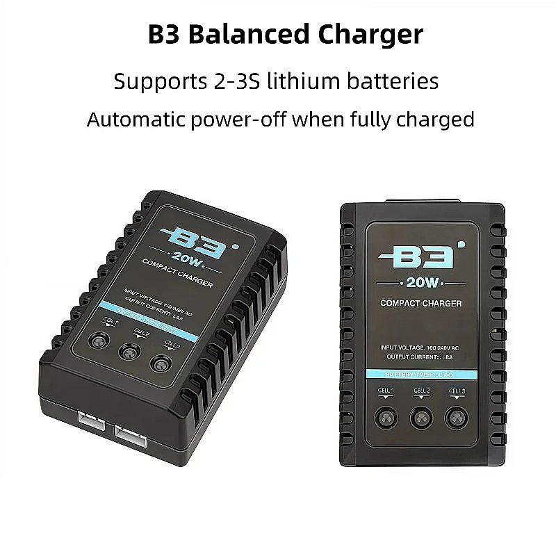 Chargeur multiport 20W USB LiPo RC pour drone voiture bateau