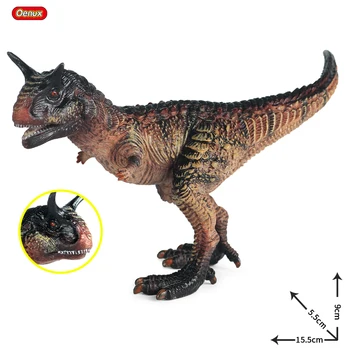 Oenux 쥬라기 육식동물 공룡 피규어, 티라노사우루스 모델 컬렉션, PVC 고품질 장난감, 어린이 선물