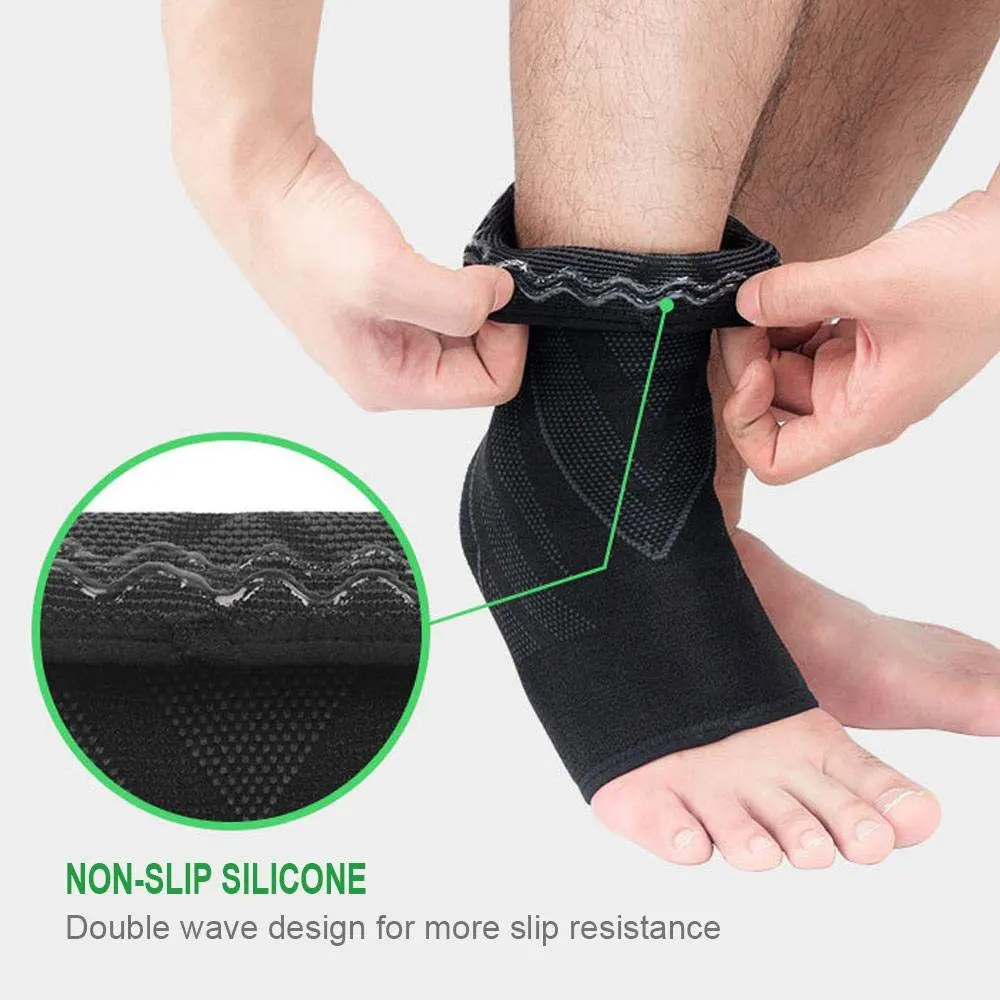 1Pcs Nano Socks Women Neuropathy Ankle Support Brace for Swelling,Sprains Fatigue,Ankle Compression Socks for Men,Sports,Workout