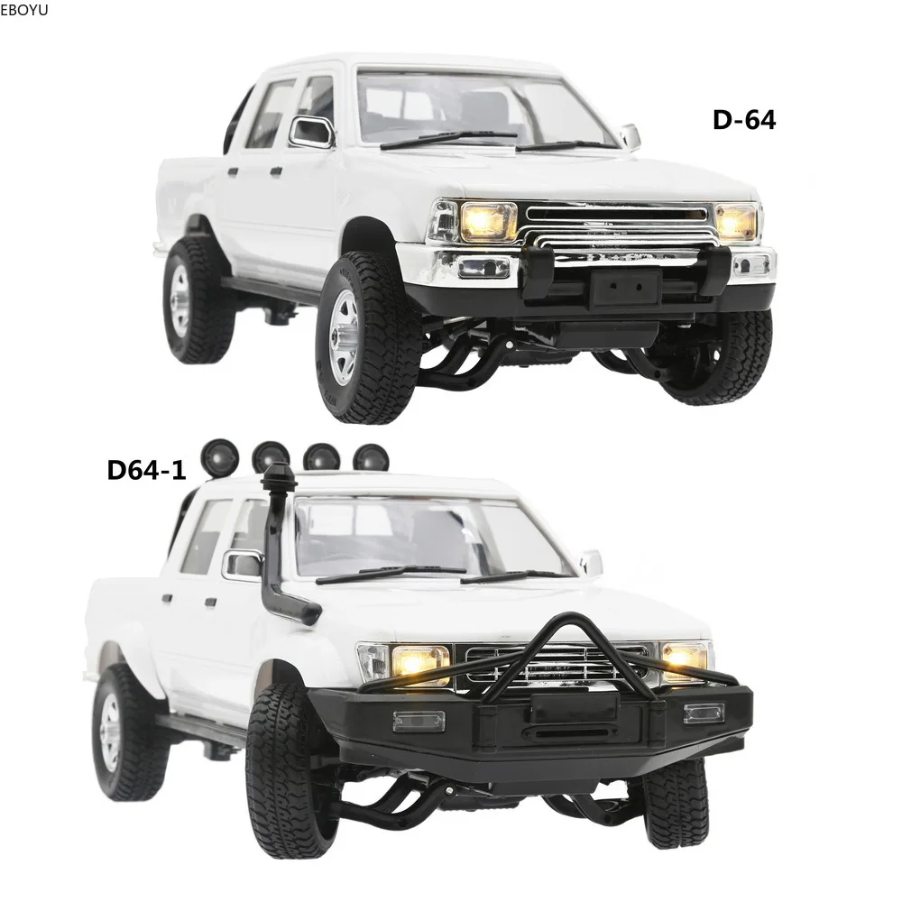 EBPYU WPL D64 D64-1 RC Truck 1/16 Proportional Control 2.4G 4WD RC Car Pickup Truck Crawler Vehicle Models Gift Toys for Kids 2