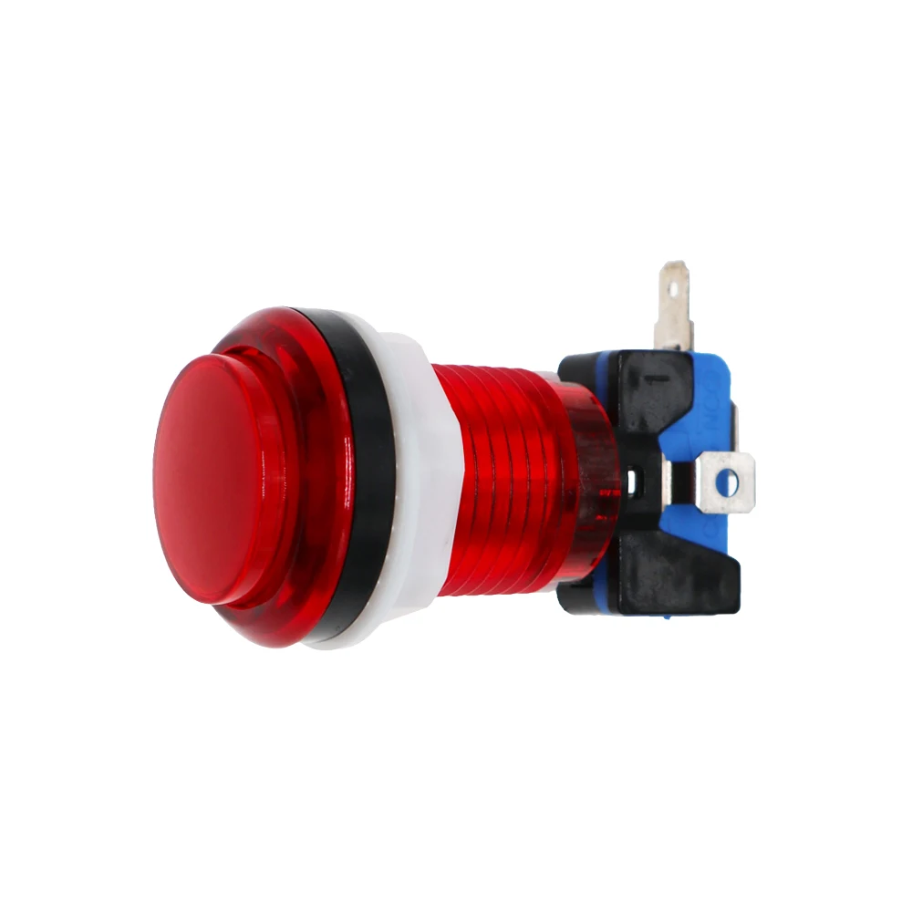 Arcade push button 30mm Arcade Round 12V LED colorful Push button 1P 2P Coin Start pause exit select sticker button