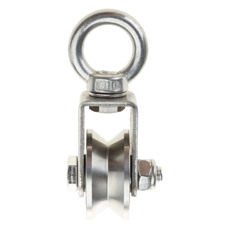 Swivel Pulley Silent 304 Stainless Steel Duplex Bearing Swivel Pulleys Roller 2