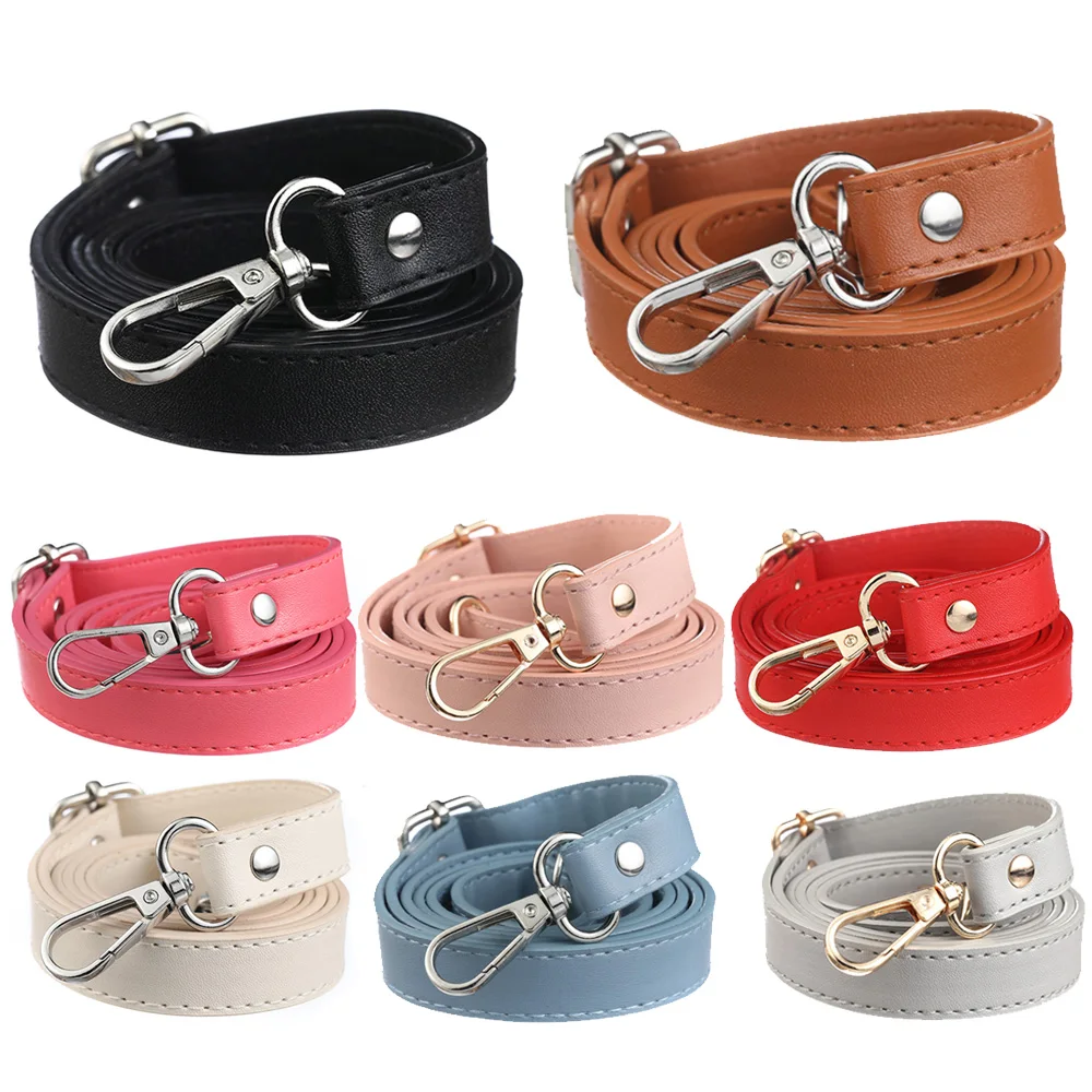 

130CM Double Layer Adjustable PU leather Bag Strap Accessories For Handbags Shoulder Crossbody Strap Replacement Handbag Handles