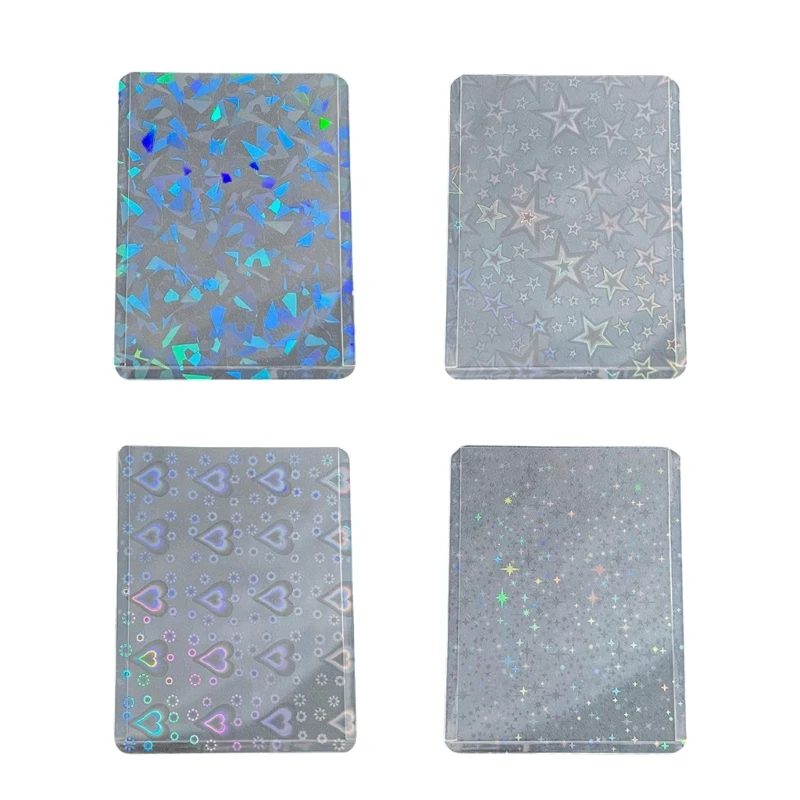 

10Pcs Holographics Card Sleeves Photocard Holder Trading Card Cover Durable