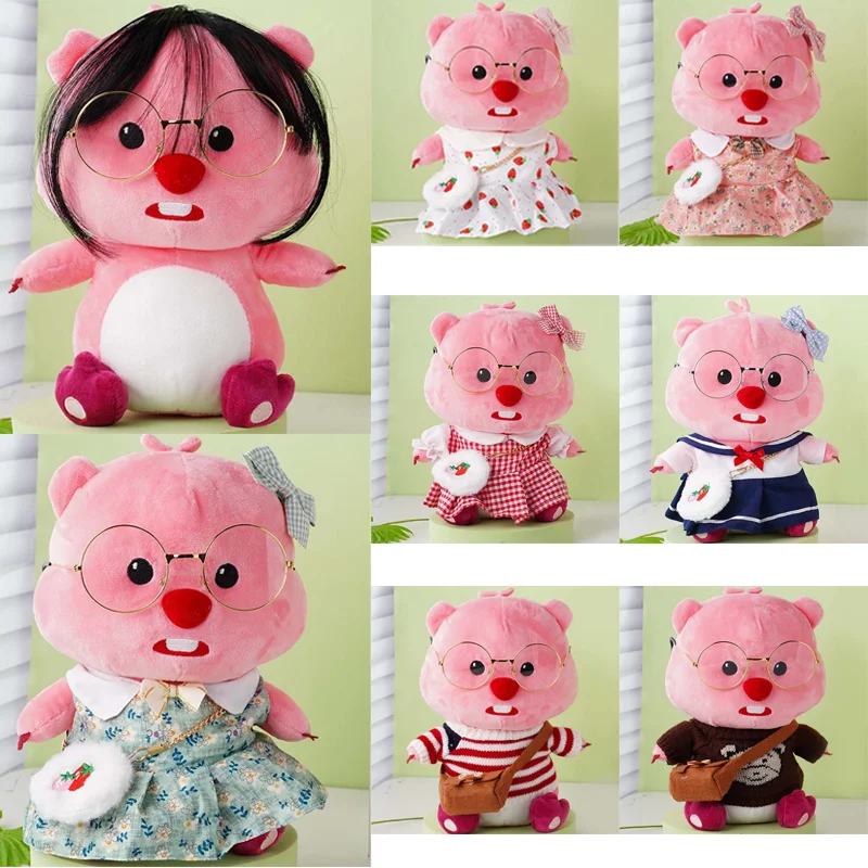 

Kawaii Loopy Anime Wearing Loopyd Wearing Glasses Doll Ruby Disguised As A Bee Beaver Cute Plush Toy Birthday Plush Gift
