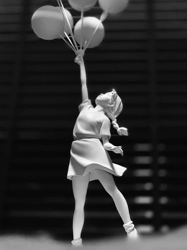 

Art Balloon Girl Statues Banksy Flying Balloon Girl Sculpture Resin Craft Home Decoration Christmas Gift living room decoration