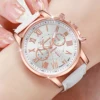 5PCS/Set Women's Multi Color Watch Fashionable and Exquisite Leather Watch with Multiple Options to Wear Every Day 5