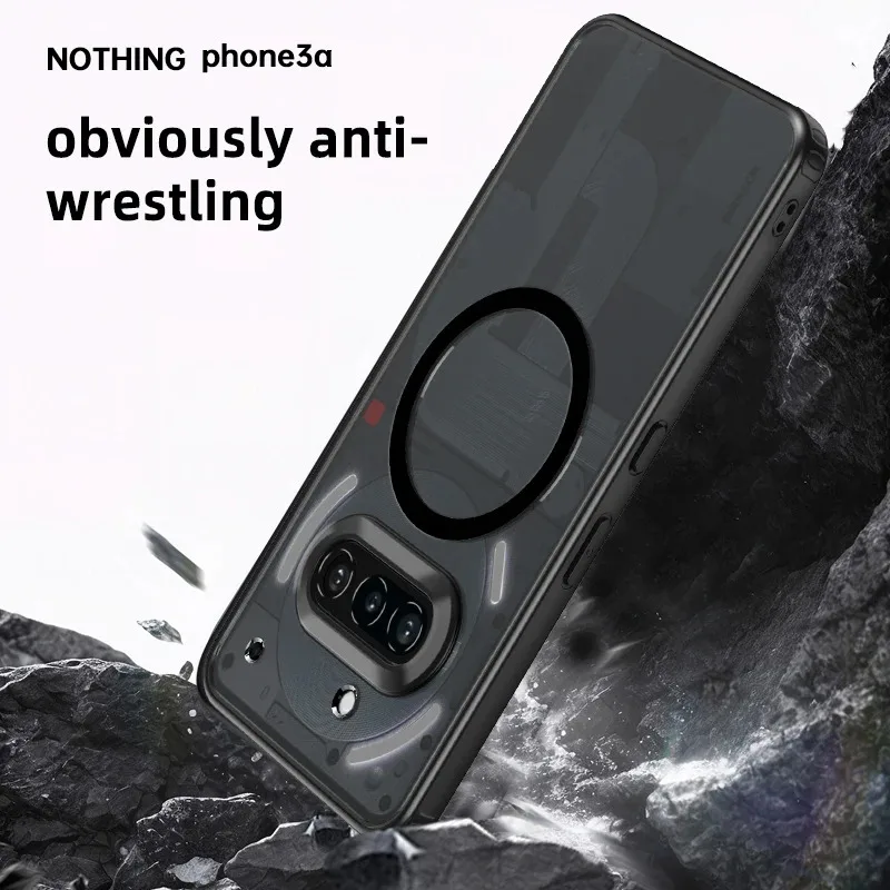 ELVEV Shockproof Crystal Clear Magnetic Case with Lens Protection