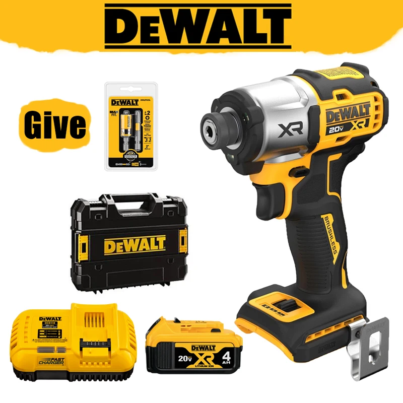 DEWALT DCF845 DCB204 20V 4AH Battery Set Impact Driver Brushless 1 4 3 Speed Level High Performance Electric Drill Power Tools AliExpress