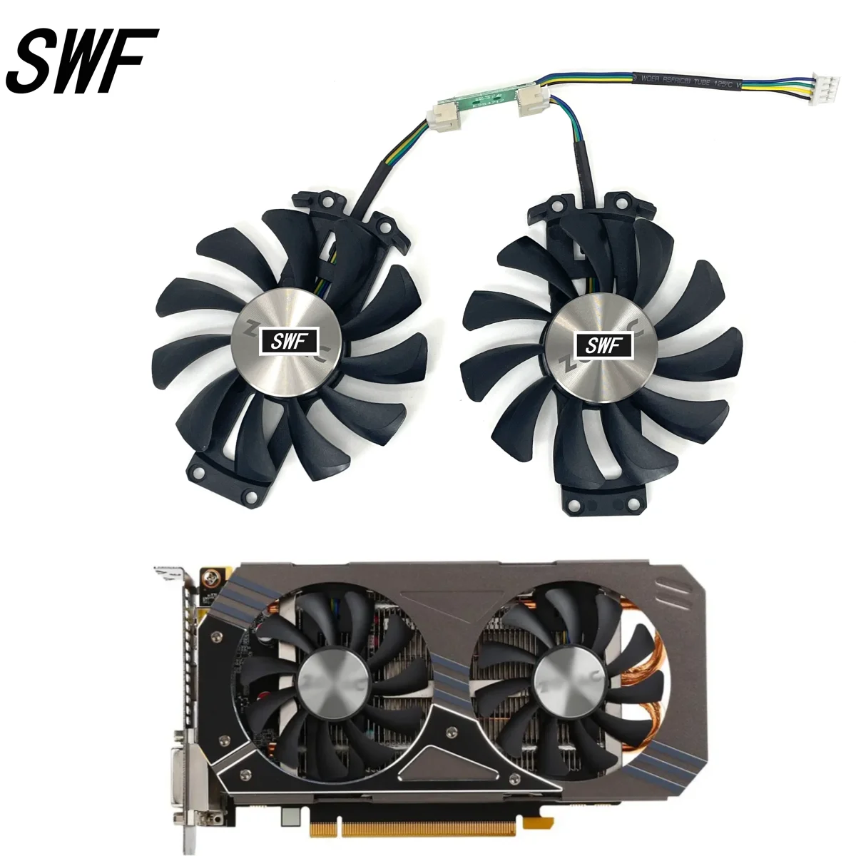 New GA81S2U 12V 0.38A 75mm 4Pin GTX 960 Cooler Fan For ZOTAC GTX 960 Graphics Video Card Cooling Fan