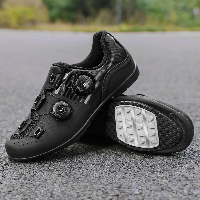 Men's Ultralight Non-Locking Cycling Shoes MTB Flat Pedal Bicycle Sneakers Women Non Cleat Rubber Racing Road Bike Sports Shoes 3