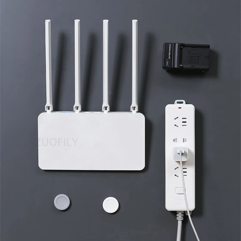 2/4Pcs 라운드 마그네틱 후크 벽 마운트 강력한 자석 홀더 냉장고 스티커 원격 제어 스토리지 홀더 홈 주최자 후크