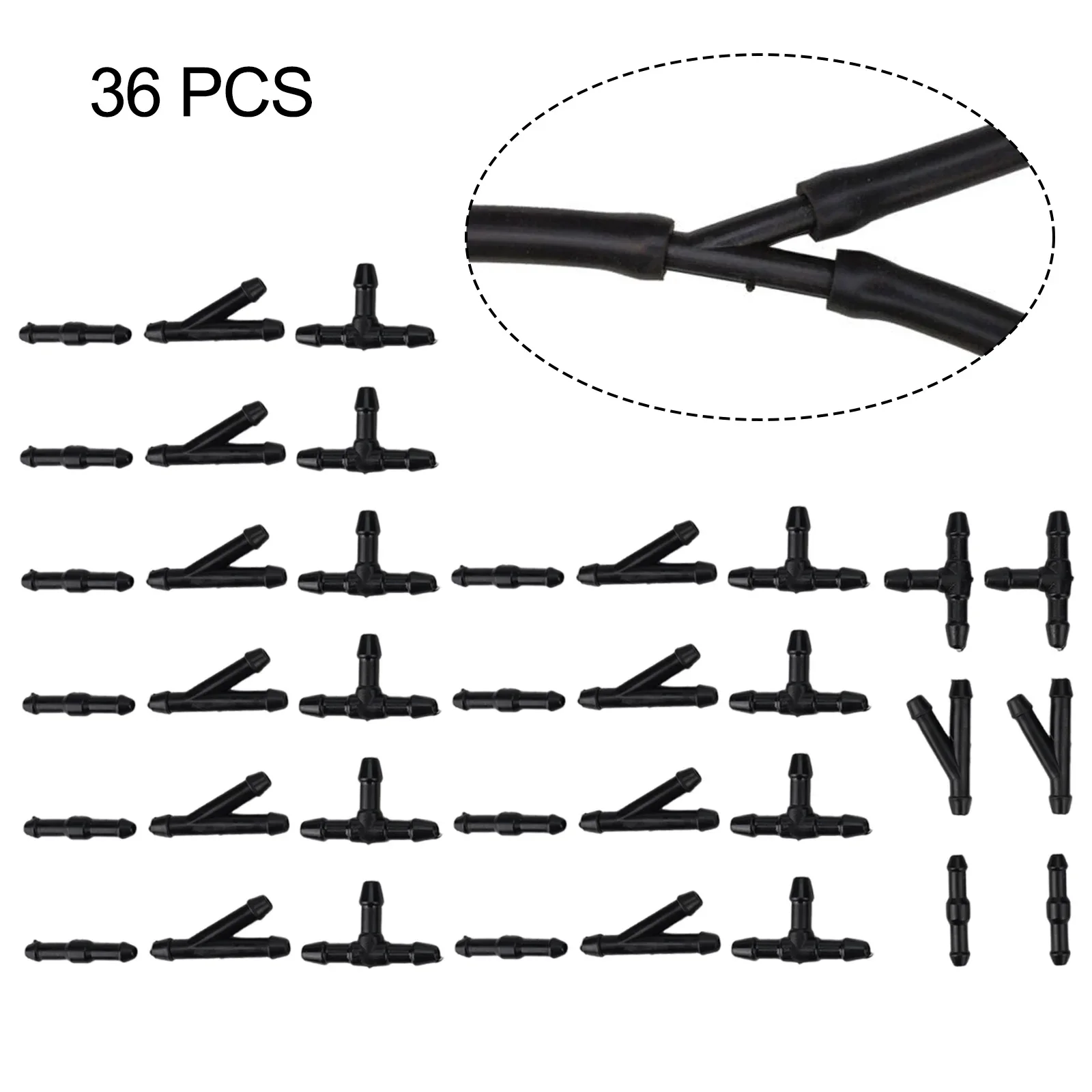 2 Ugelli Lavavetri Per Ford Ranger (2014-2023) - Spruzzatori Anteriori In Plastica ABS Nero, Facili Da Installare