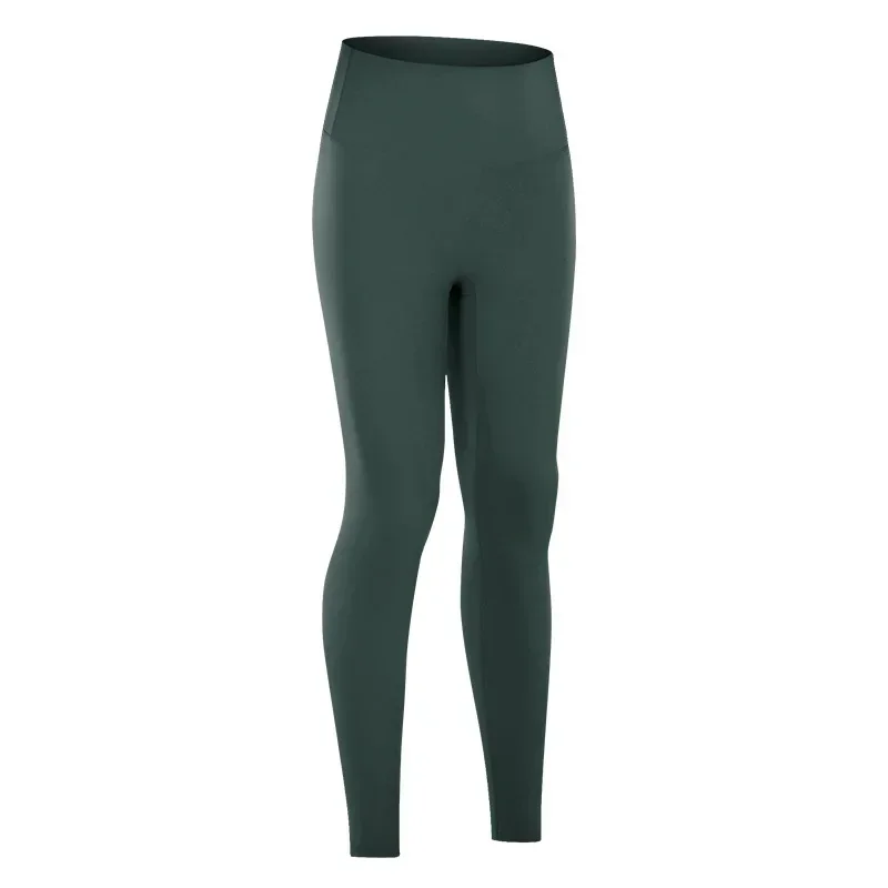 High waist hip lift no embarrassing line yoga pants women's elastic fitness exercise nine points yoga pants