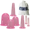 2 4 7Pcs/Set Silicone Anti Cellulite Cup Vacuum Massage suction Cups Body Pain Relief Roller Manual Suction Cups Cupping Therapy 2