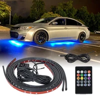Car Underbody Light Decorative Lamp Neon LED RGB Car Underglow Bottom Light Remote/APP Control Flexible Waterproof LED Strip 1