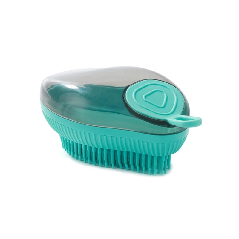 

Dog Bath Brush With Soap Dispenser Silicone For Bath Dog Grooming Brush Pet Shampoo Brush Dog Washing Massage