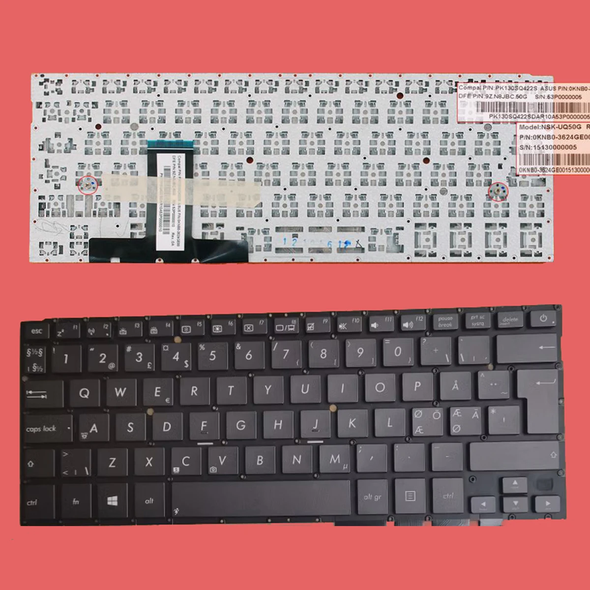 Clavier De Remplacement AZERTY Français Pour Asus Zenbook UX21E - Marque Kinpower - Neuf Sous Blister