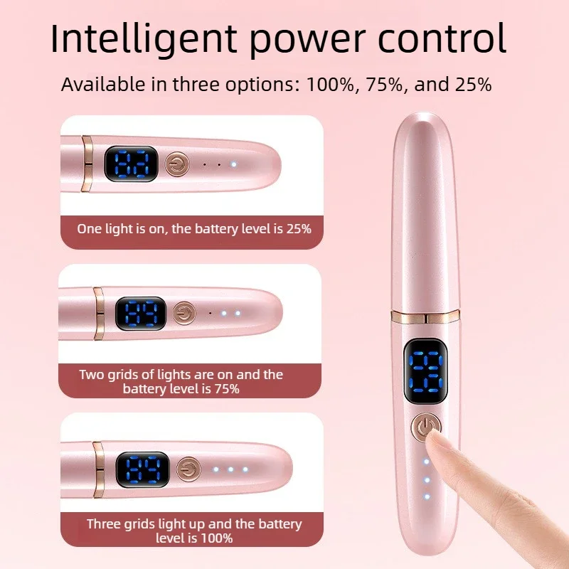 USB 충전식 전기 속눈썹 컬러, 3가지 온도 모드, 열선 빗, 오래 지속되는 안전하고 부드러운 열, 데일리 메이크업용