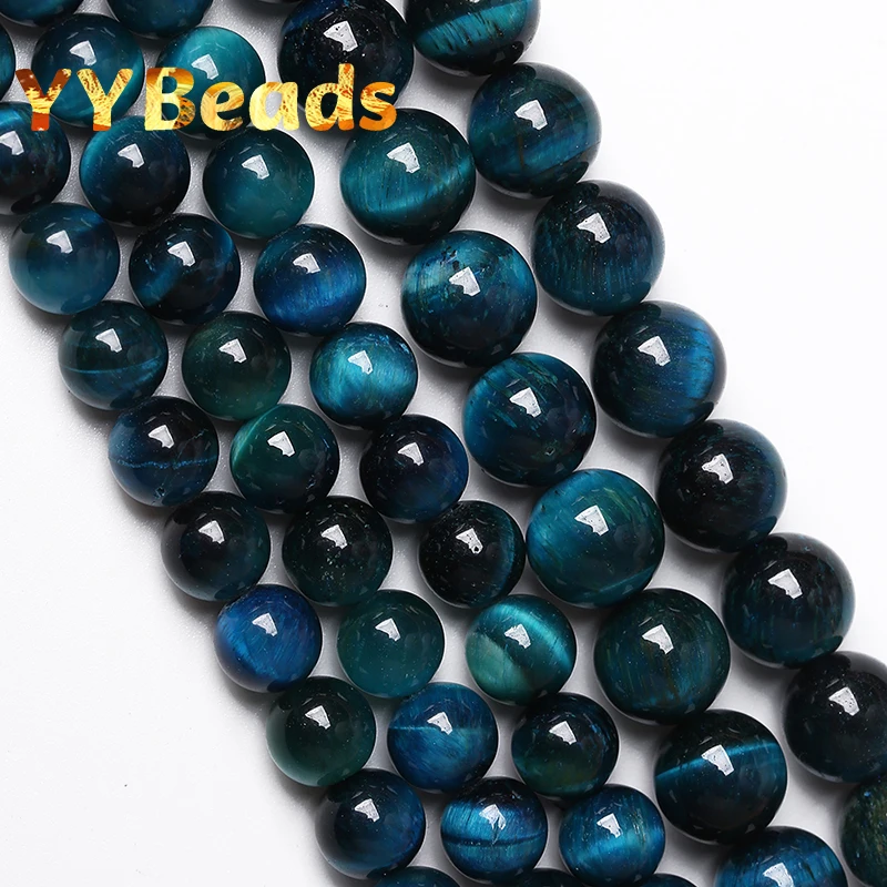 Natural Stone Multicolor Tiger Eye Round Loose Beads For Jewelry Making 4 6  8 10 12 14mm Diy Bracelet Accessories 15'' Strands - Beads - AliExpress