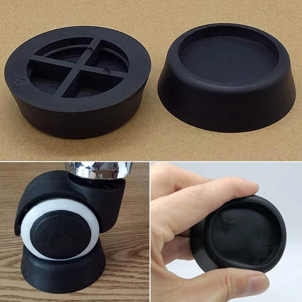 4 Pointes Anti-dérapantes Pour Enceintes - Supports Aluminium Absorbeur Choc - Noir 39mm