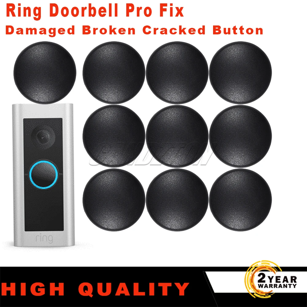 Doorbell Replacement Ring Doorbell Pro Button Cracked 10 Pieces - Main Image
