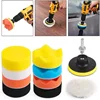 7/11pcsPolishing Sponge Plate Set Imitation Plush Waxing Grinding Cleaning Sponge Wheel Car Beauty Set Electric Drill Polishing 1