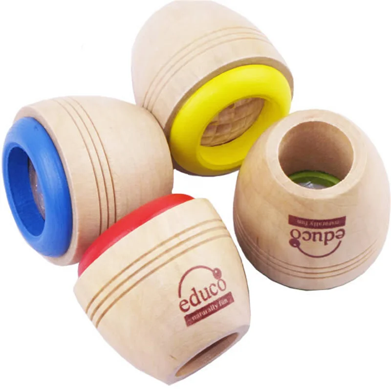 2Pcs Wooden Kaleidoscope Prism Children's Puzzle Toys Exercise Hands Brainstorm And Exploration Teaching Tools Fun Toys