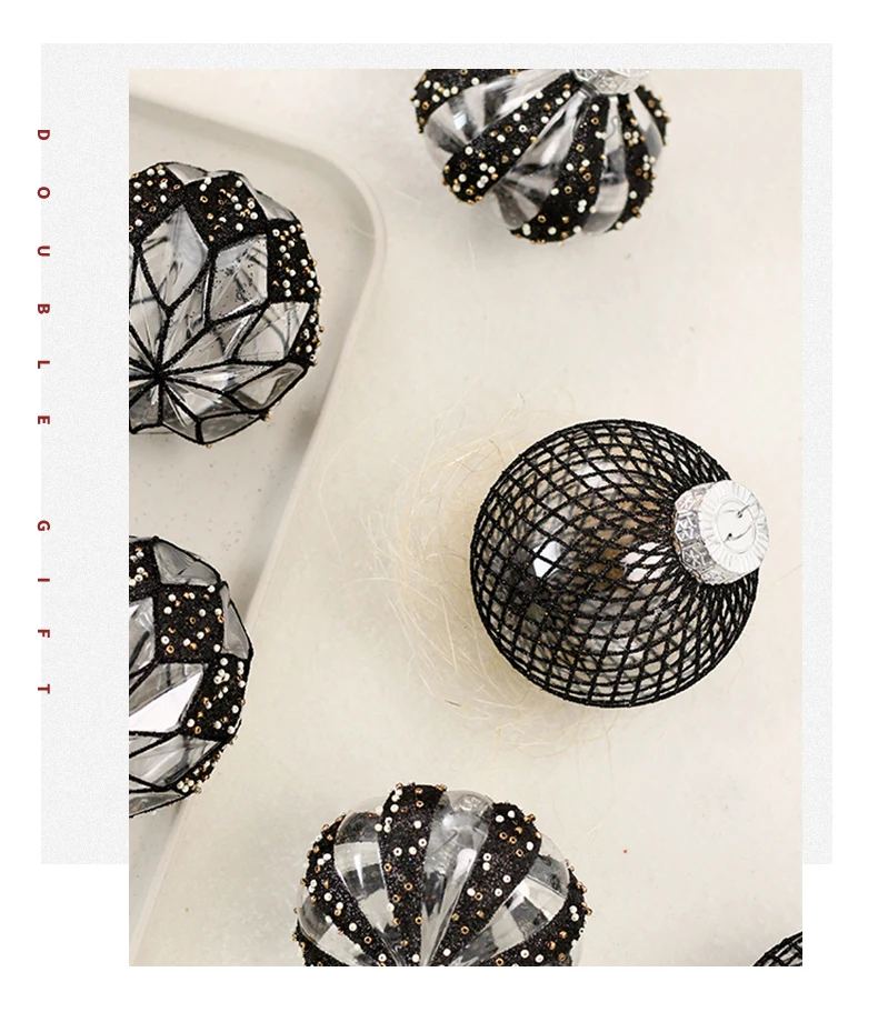 Weihnachtskugel-Ornamente-Set, 8 cm, Party-Dekoration, bruchsicher, PET-Weihnachtsbaumschmuck, goldene Kugel für Weihnachten, Urlaub, Party-Dekoration – Detail 9