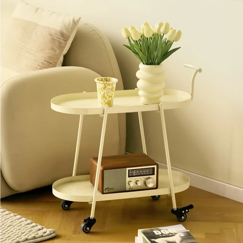 Piccoli Carrelli Mobili Divano Minimalista Portaoggetti Laterale Soggiorno Tavolini Camera Da Letto Comodino Cucina Isole Carrelli