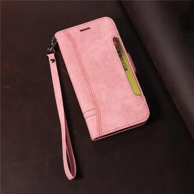 Leather Flip Phone Case with Magnetic Wallet and Stand
