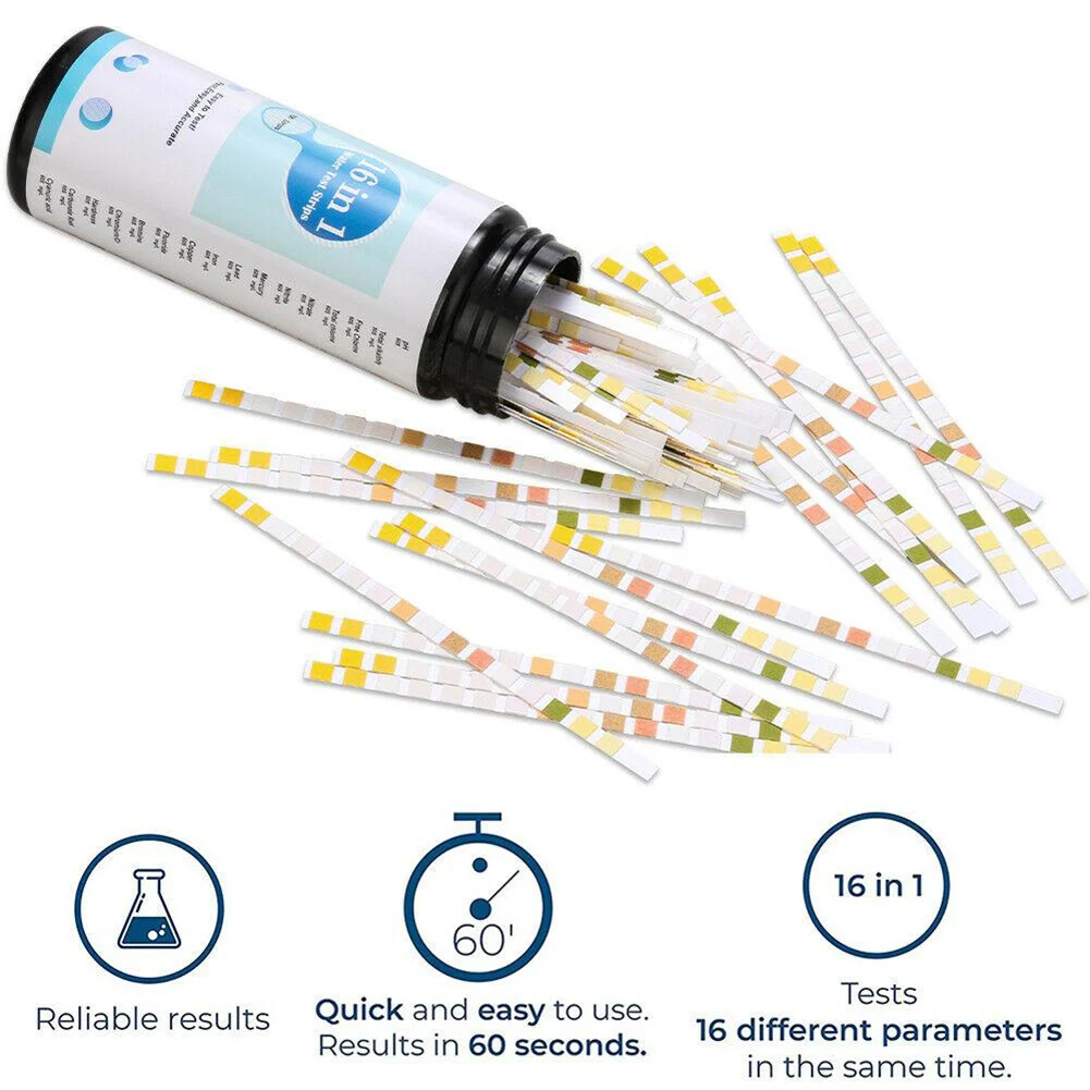 

“Get Accurate and Reliable Results with 16 in 1 Drinking Water Test Strips – Ensure the Health and Well-being of Your Family”