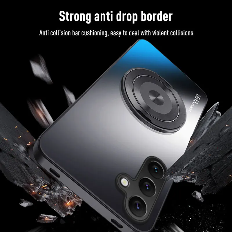 Magnetic Ring Stand Protective Phone Case with Enhanced Grip