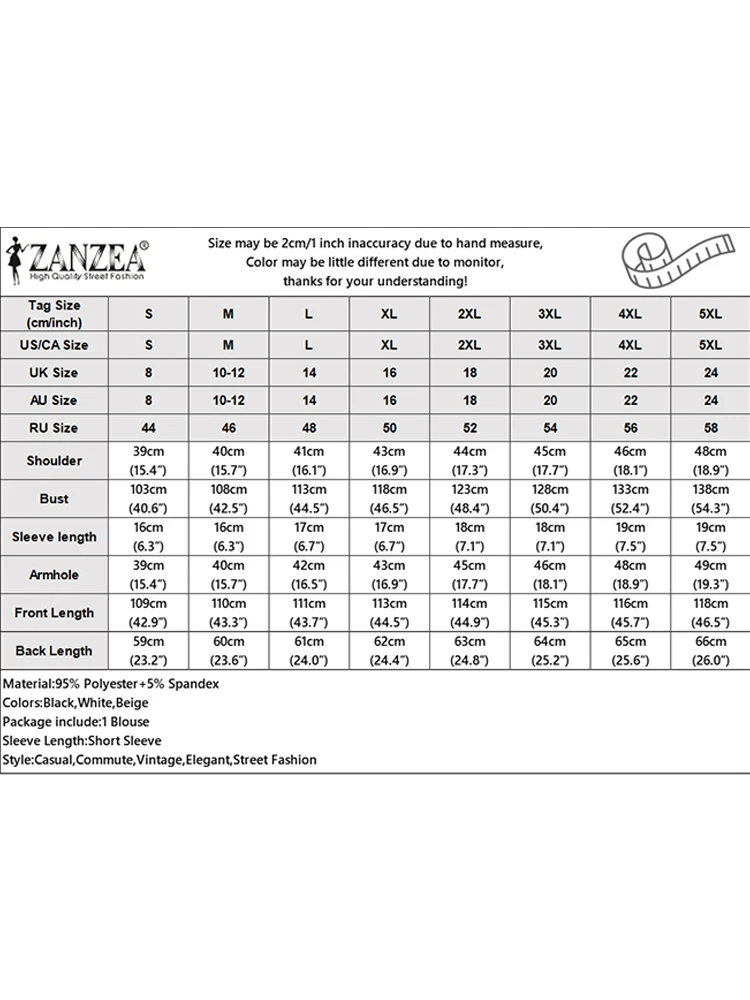 Fashion Stripe Blouse 2025 ZANZEA Summer Women V Neck Short Sleeve Tops Elegant Work OL Shirt Casual Loose Blusas Female Chemise 6