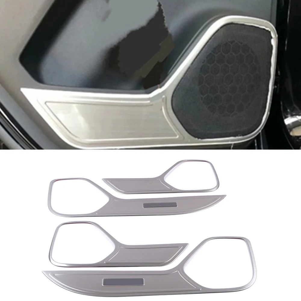 

For Chevrolet Blazer 2019-2023 Car Accessory Stainless Inner Door Anti-kick Pad Cover Trim Frame Interior Decoration Molding