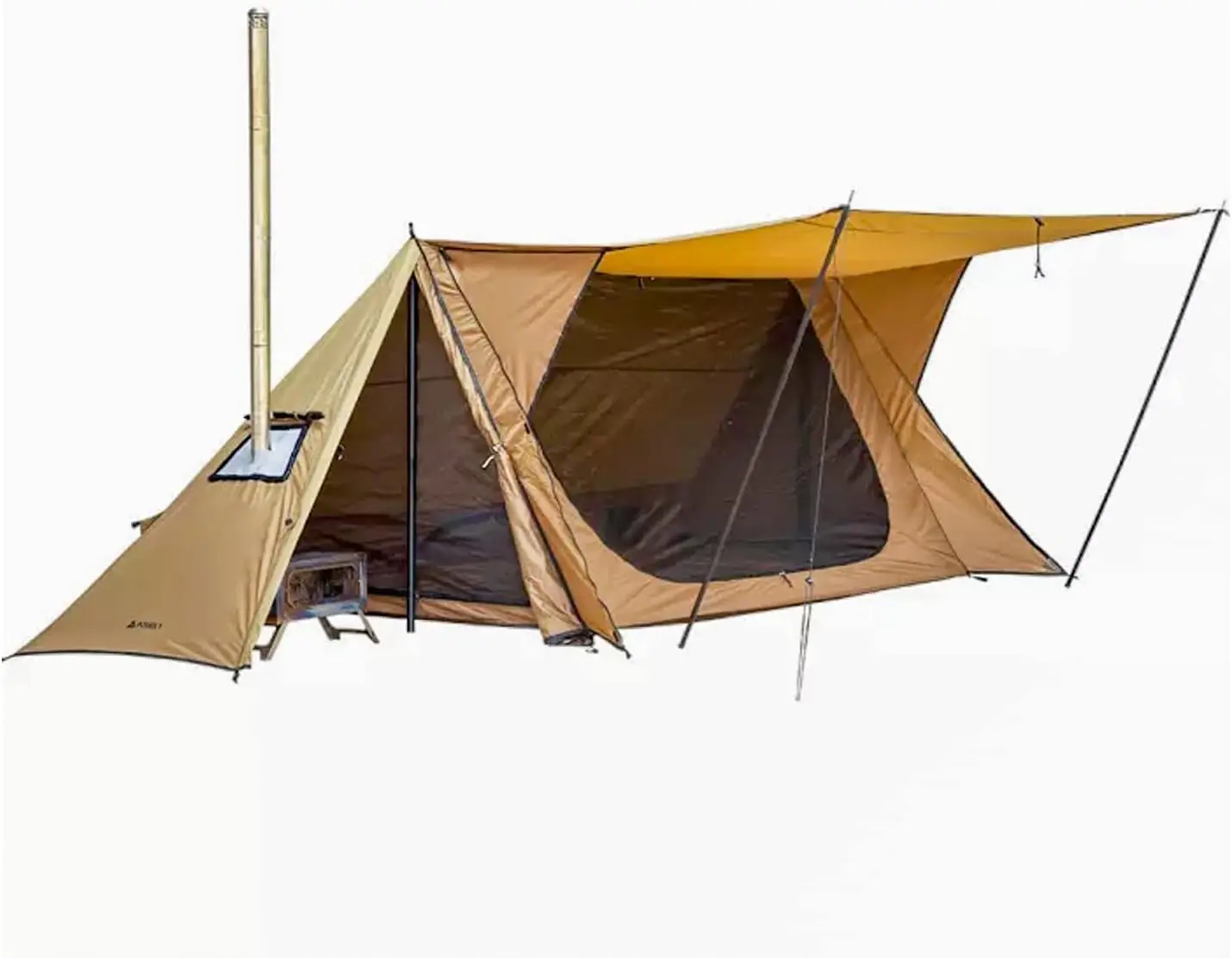 STOVEHUT 70 Hot Tent with Two Tarp Poles and Two Tent Poles 3.0