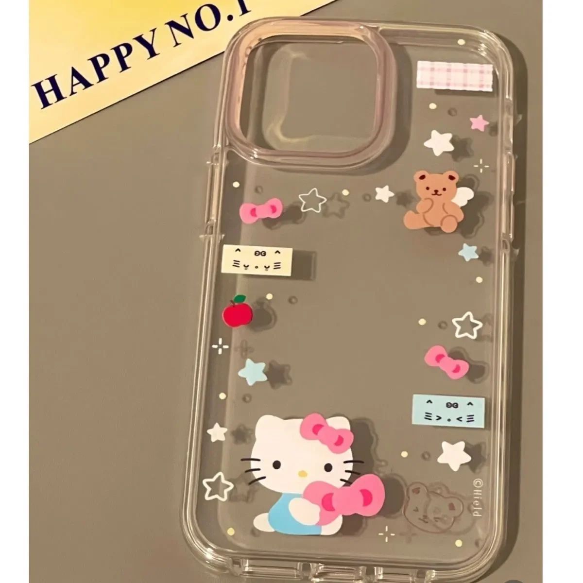 Cute Cartoon Kitty Clear Phone Case