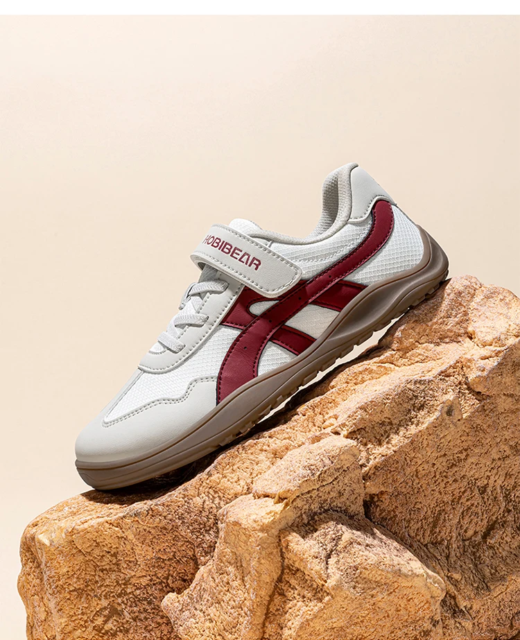 HOBIBEA Barfußschuhe für Kinder, breite Zehen, Hakenschlaufe, Sneaker, rutschfest, für den Außenbereich, verstellbare Wanderschuhe – Detail 5